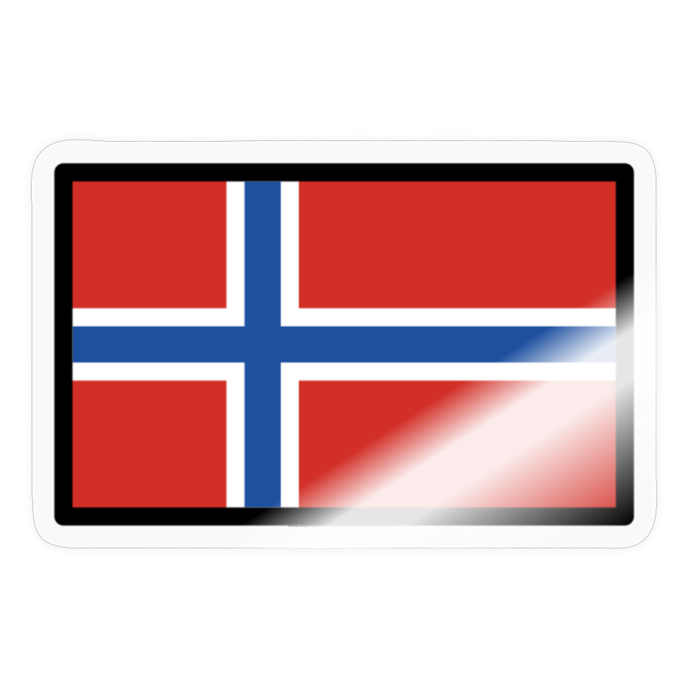 Flag: Svalbard & Jan Mayen Moji Sticker - Emoji.Express - transparent glossy