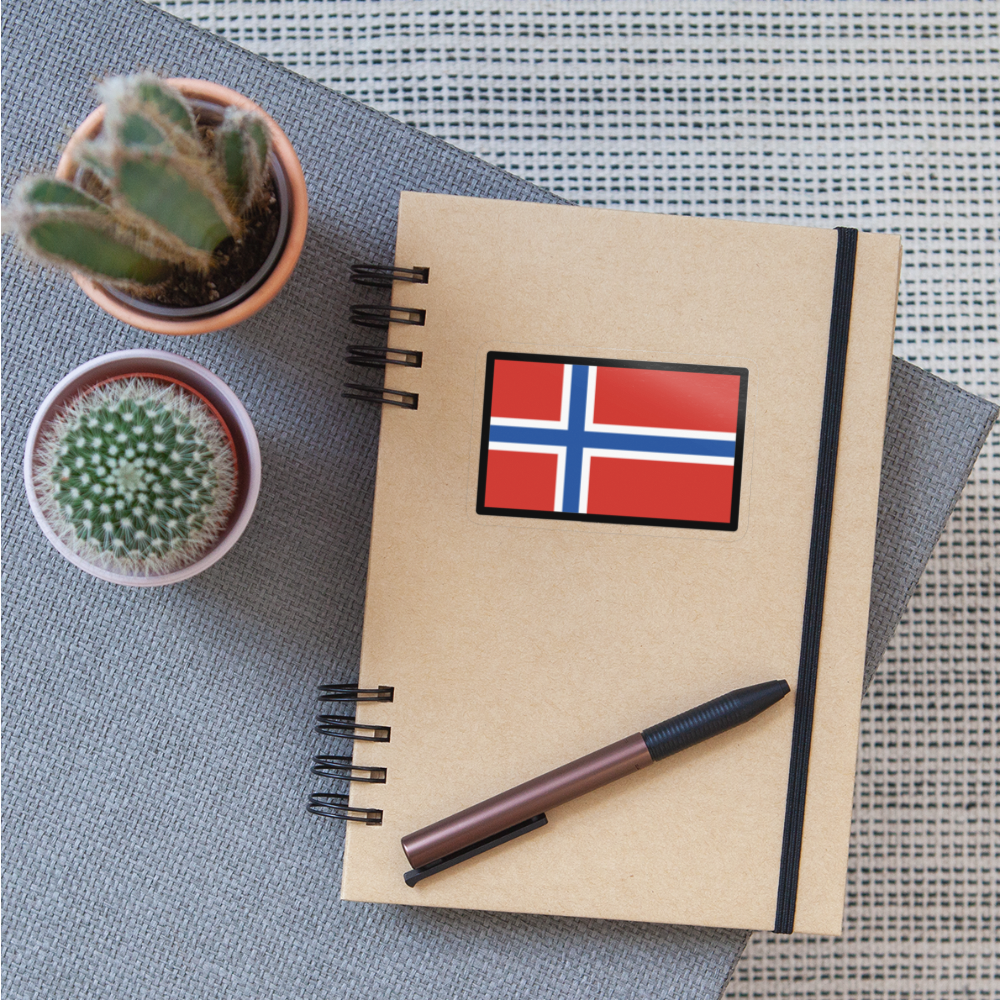 Flag: Svalbard & Jan Mayen Moji Sticker - Emoji.Express - transparent glossy