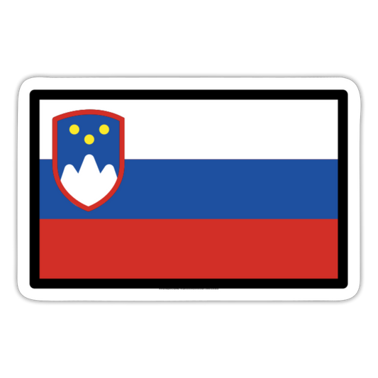Flag: Slovenia Moji Sticker - Emoji.Express - white matte