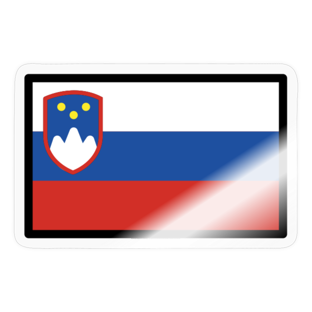 Flag: Slovenia Moji Sticker - Emoji.Express - transparent glossy