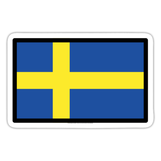 Flag: Sweden Moji Sticker - Emoji.Express - white matte