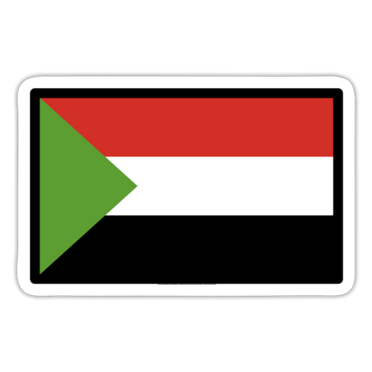 Flag: Sudan Moji Sticker - Emoji.Express - white matte
