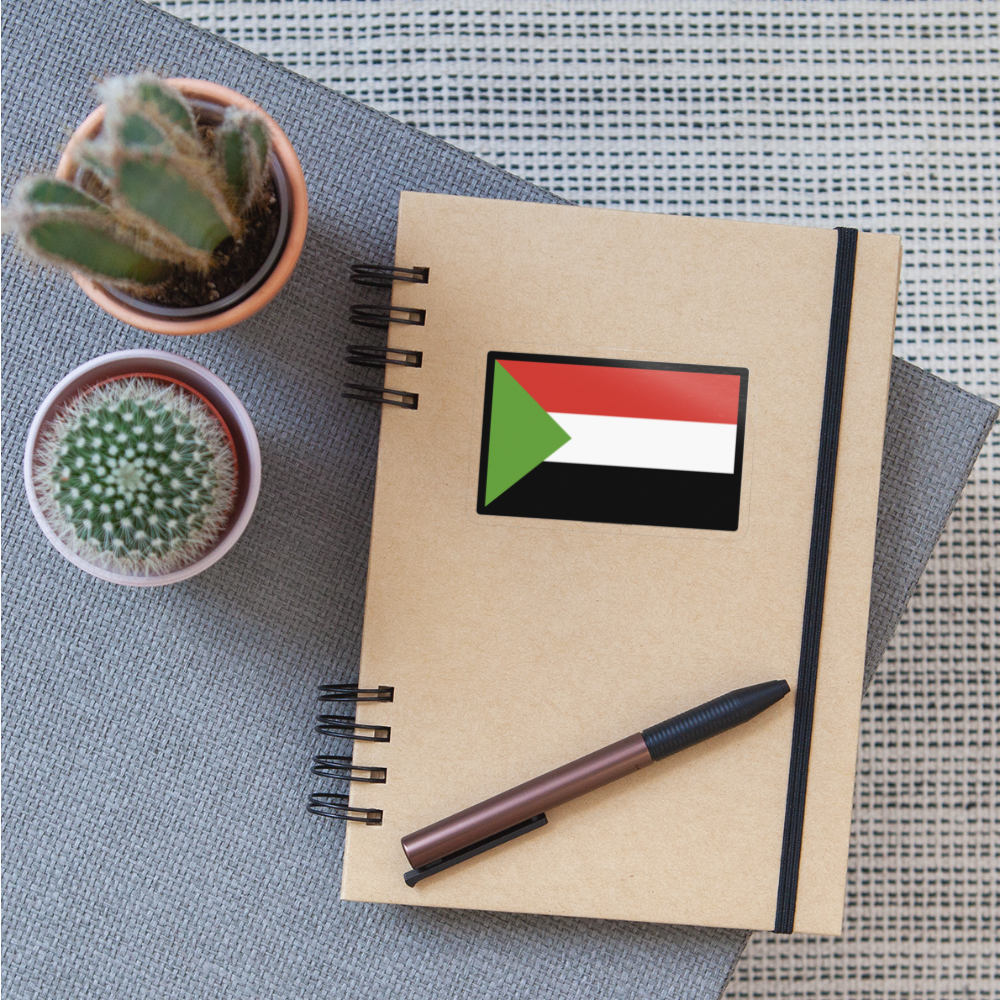 Flag: Sudan Moji Sticker - Emoji.Express - transparent glossy