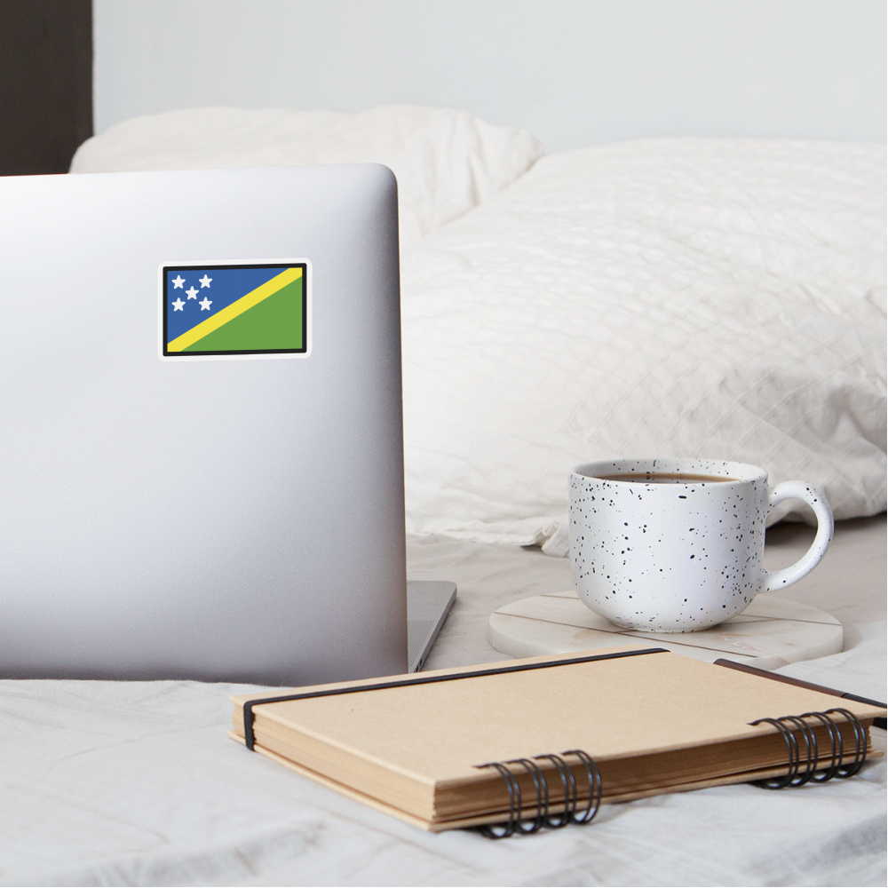 Flag: Solomon Islands Moji Sticker - Emoji.Express - white matte