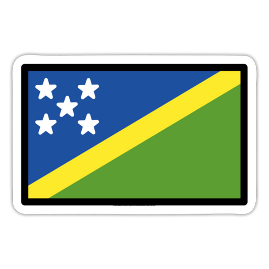 Flag: Solomon Islands Moji Sticker - Emoji.Express - white matte