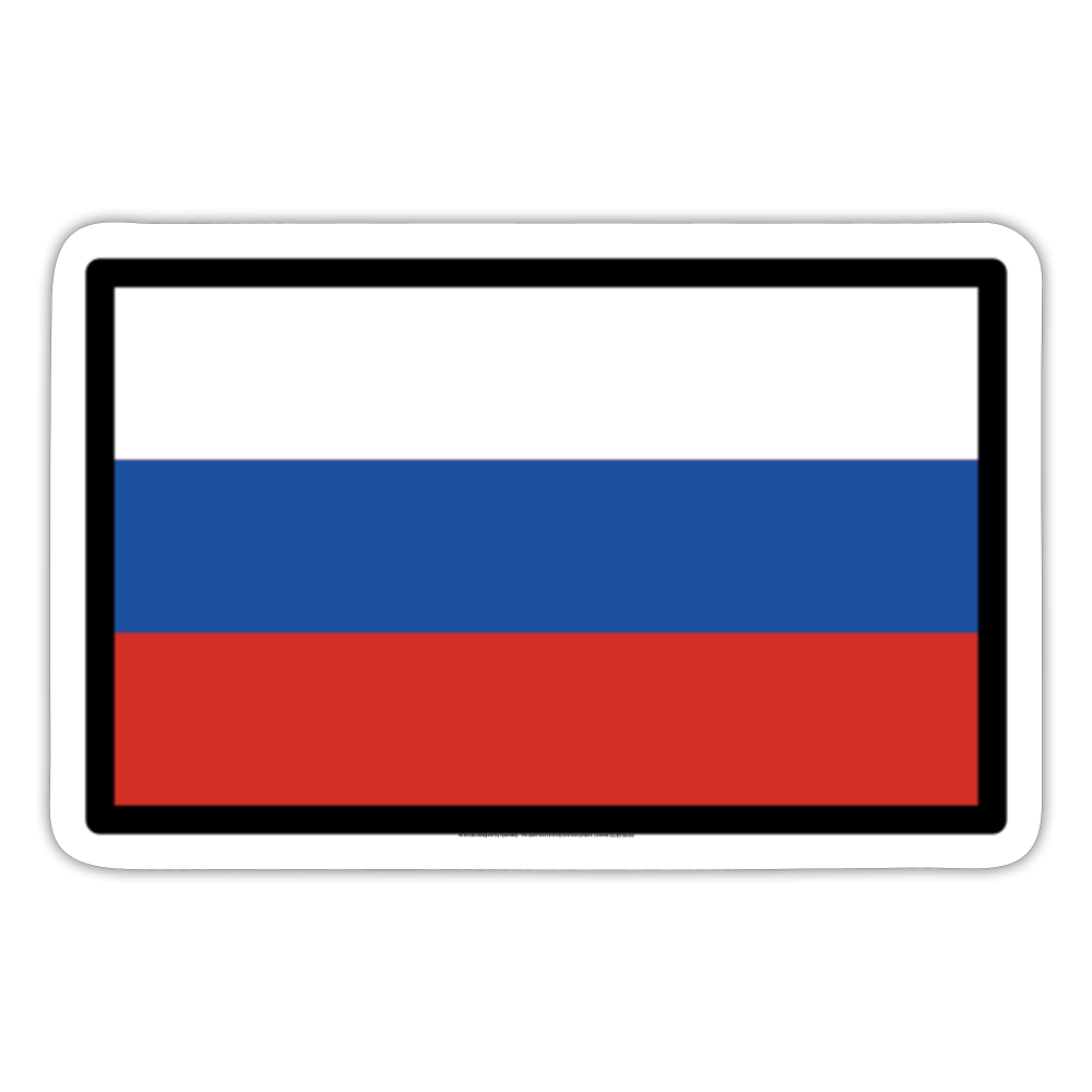 Flag: Russia Moji Sticker - Emoji.Express - white matte