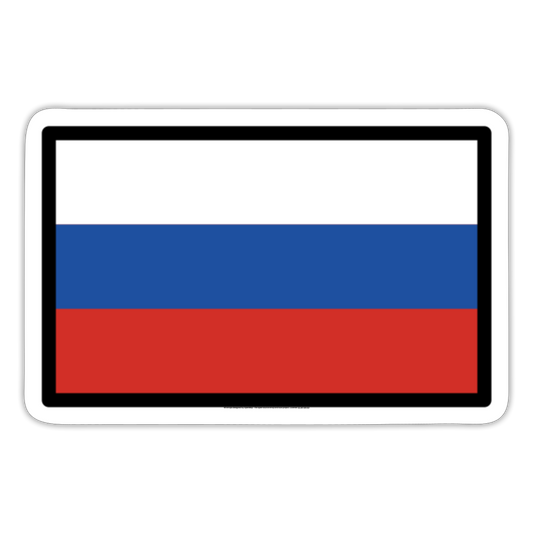 Flag: Russia Moji Sticker - Emoji.Express - white matte