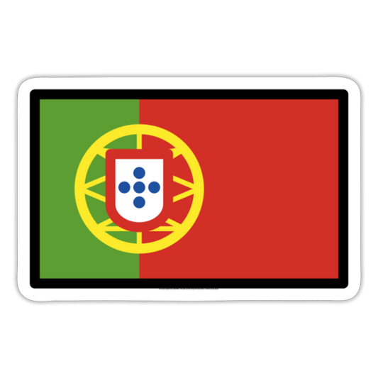 Flag: Portugal Moji Sticker - Emoji.Express - white matte