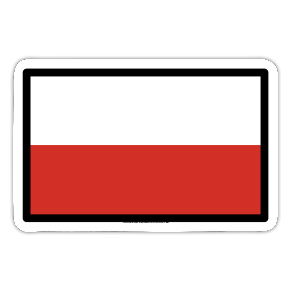 Flag: Poland Moji Sticker - Emoji.Express - white matte