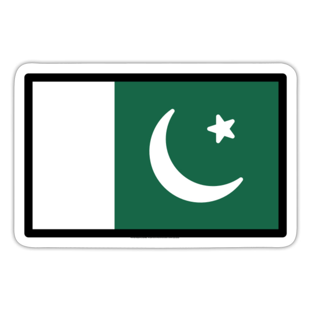 Flag: Pakistan Moji Sticker - Emoji.Express - white matte