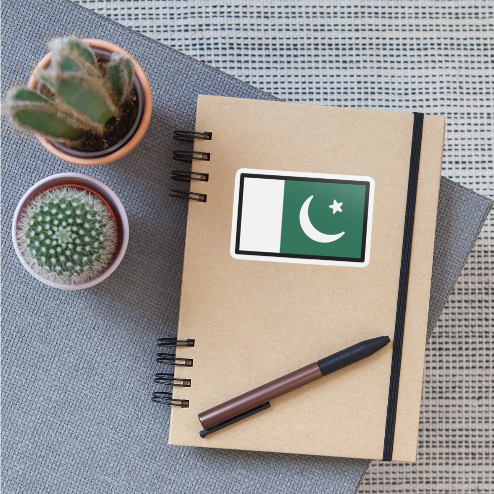 Flag: Pakistan Moji Sticker - Emoji.Express - white matte