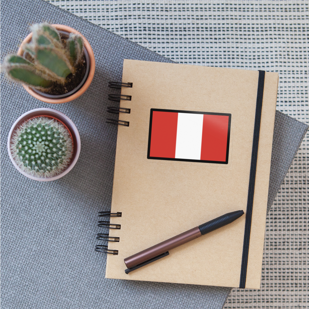 Flag: Peru Moji Sticker - Emoji.Express - transparent glossy