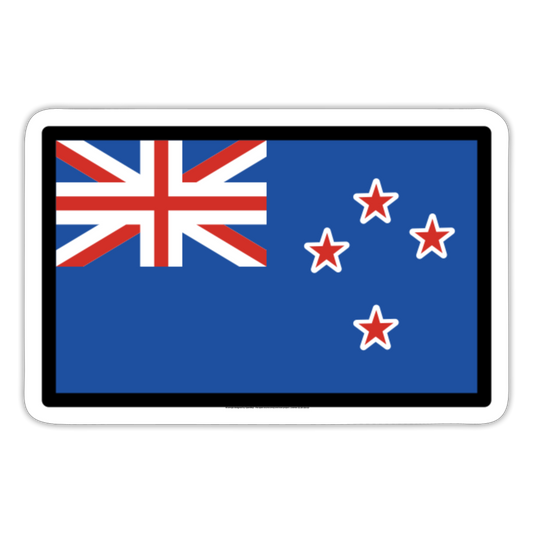 Flag: New Zealand Moji Sticker - Emoji.Express - white matte