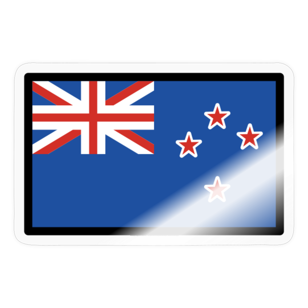 Flag: New Zealand Moji Sticker - Emoji.Express - transparent glossy