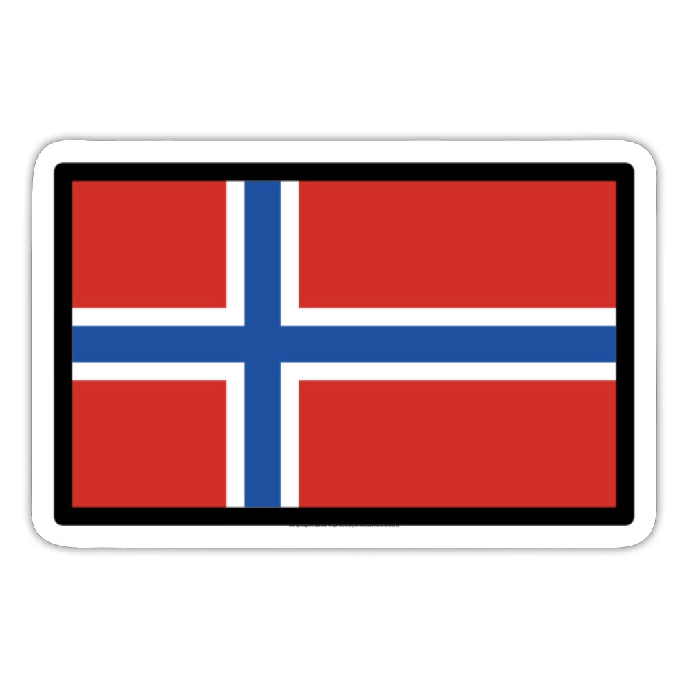 Flag: Norway Moji Sticker - Emoij.Express - white matte