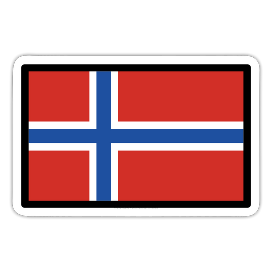 Flag: Norway Moji Sticker - Emoij.Express - white matte