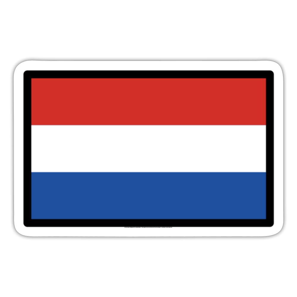 Flag: Netherlands Moji Sticker - Emoij.Express - white matte