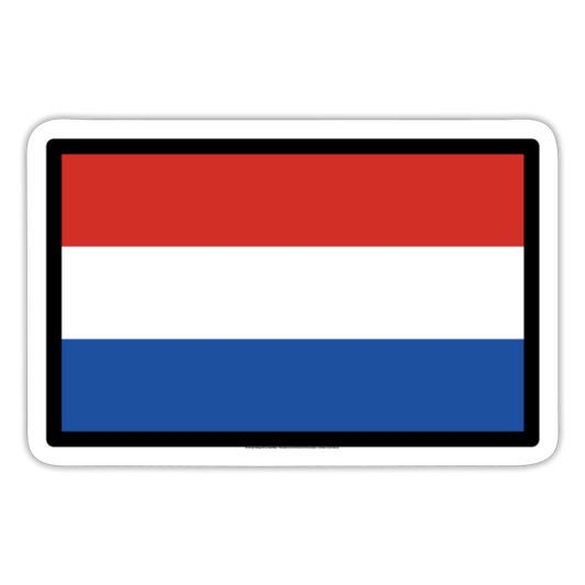 Flag: Netherlands Moji Sticker - Emoij.Express - white matte