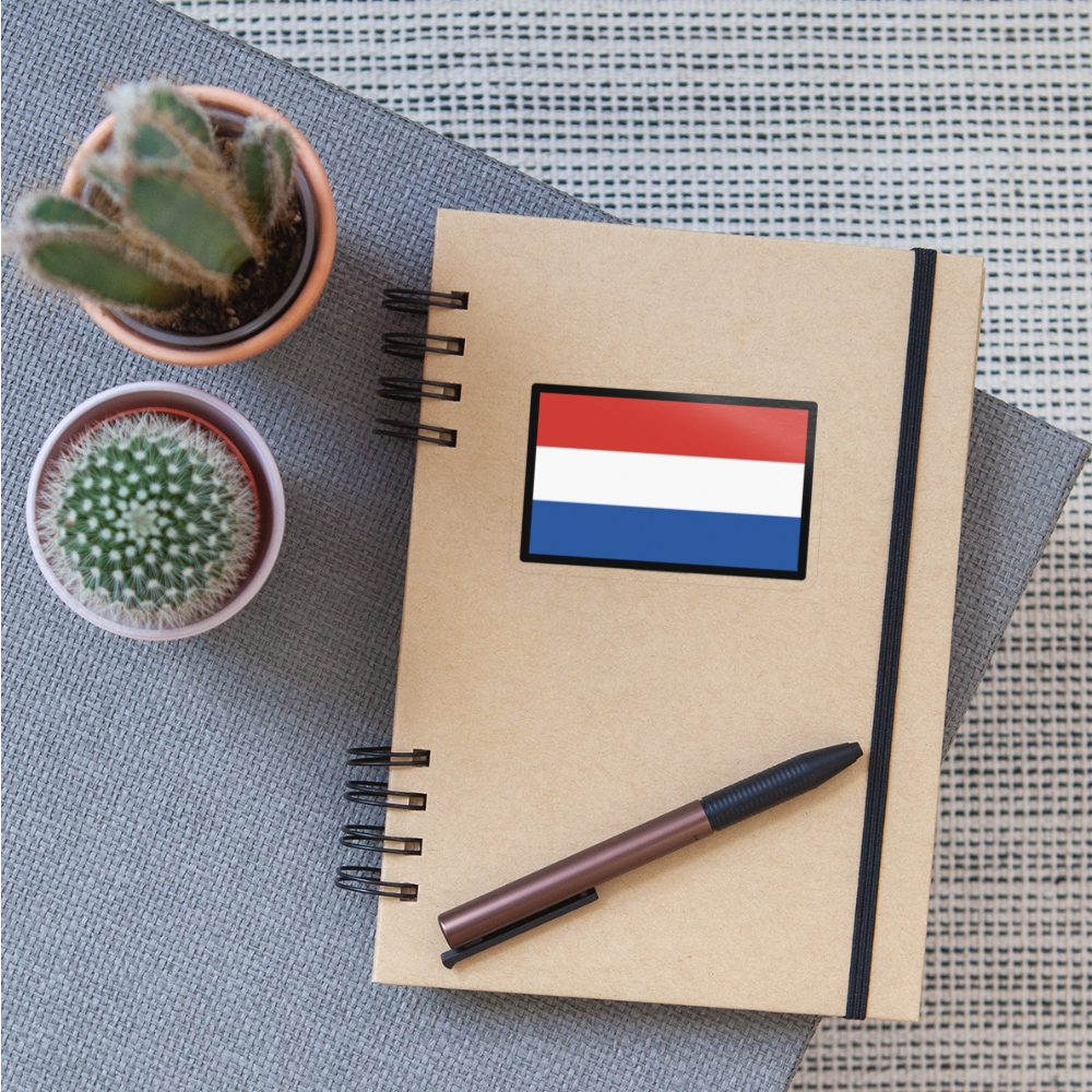 Flag: Netherlands Moji Sticker - Emoij.Express - transparent glossy