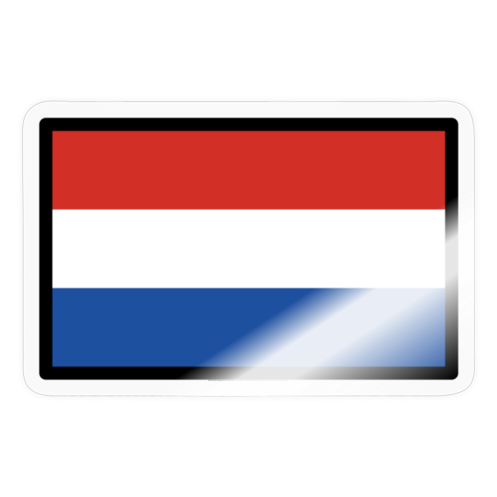 Flag: Netherlands Moji Sticker - Emoij.Express - transparent glossy