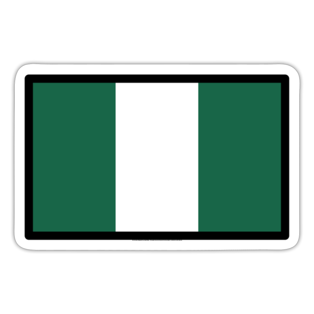 Flag: Nigeria Moji Sticker - Emoij.Express - white matte