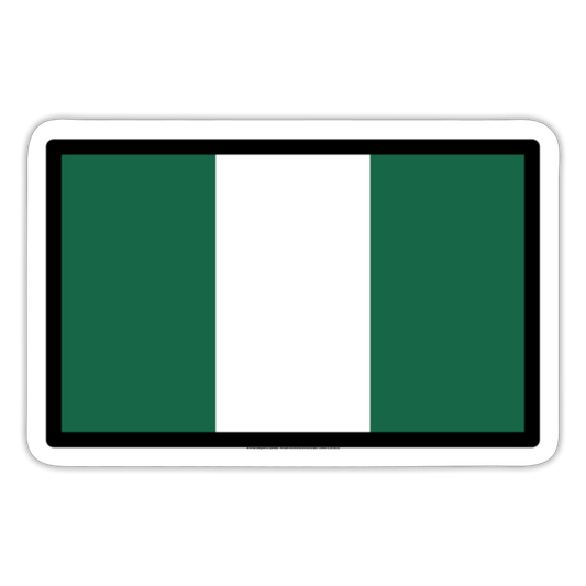 Flag: Nigeria Moji Sticker - Emoij.Express - white matte