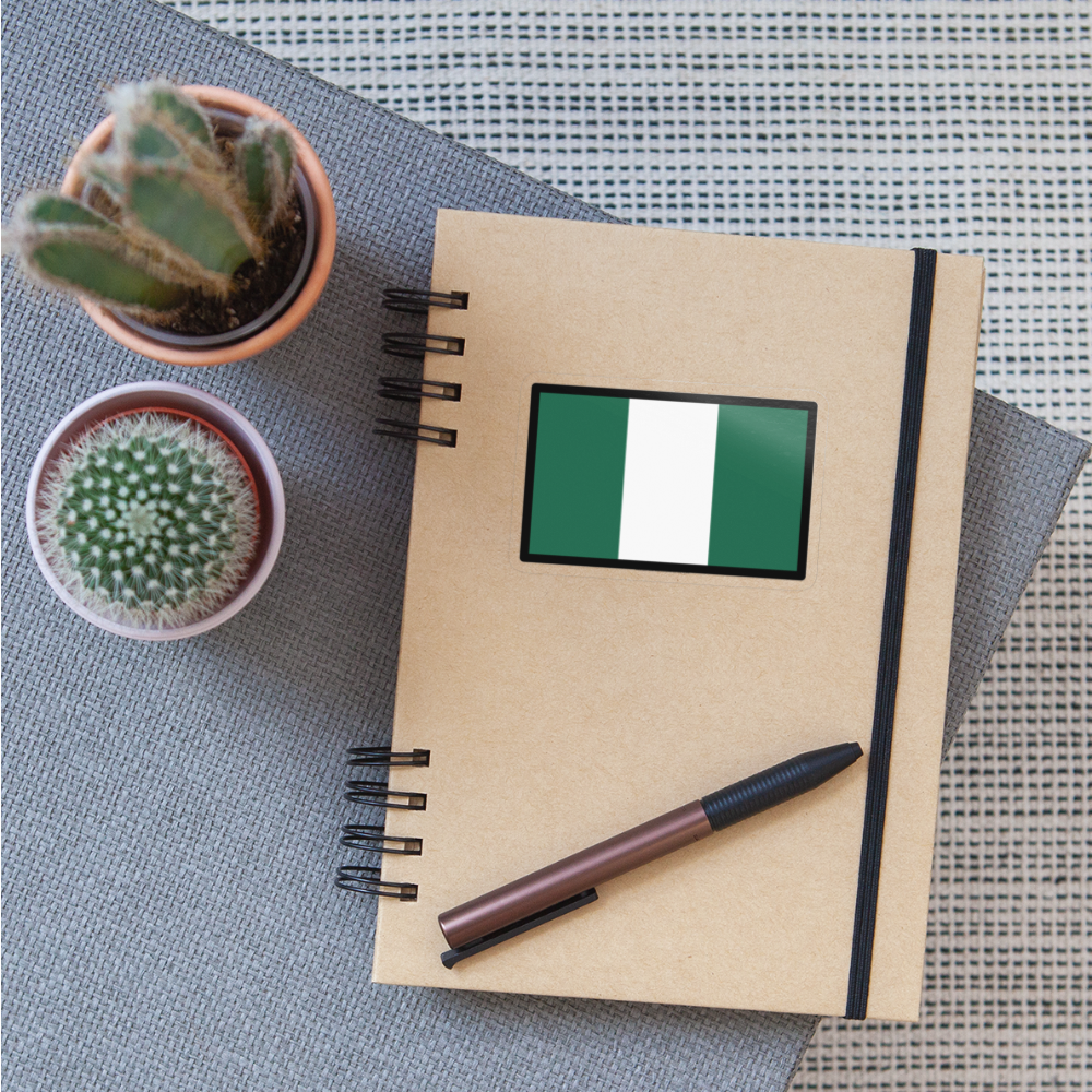 Flag: Nigeria Moji Sticker - Emoij.Express - transparent glossy