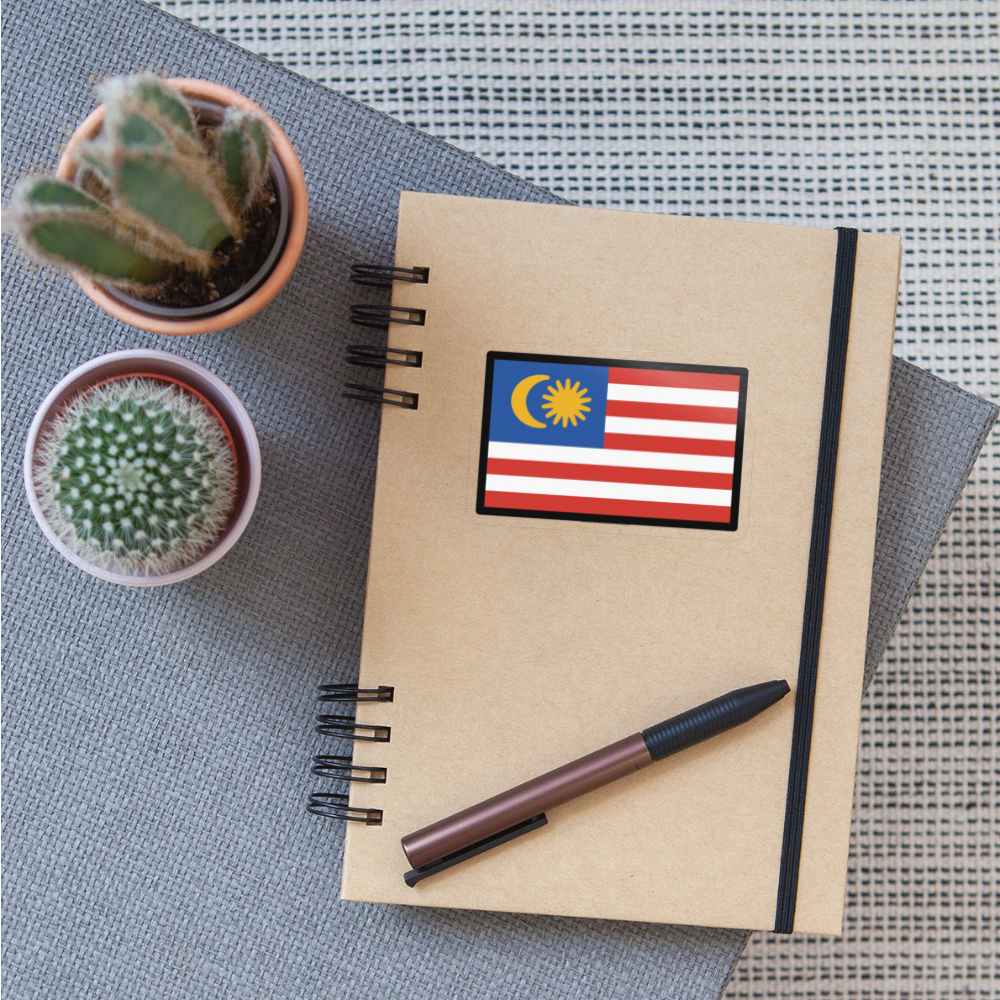 Flag: Malaysia Moji Sticker - Emoij.Express - transparent glossy