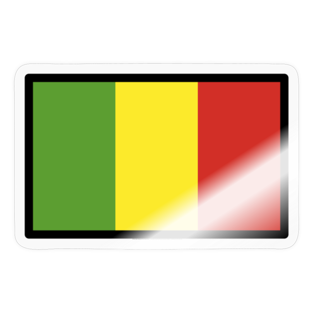 Flag: Mali Moji Sticker - Emoij.Express - transparent glossy