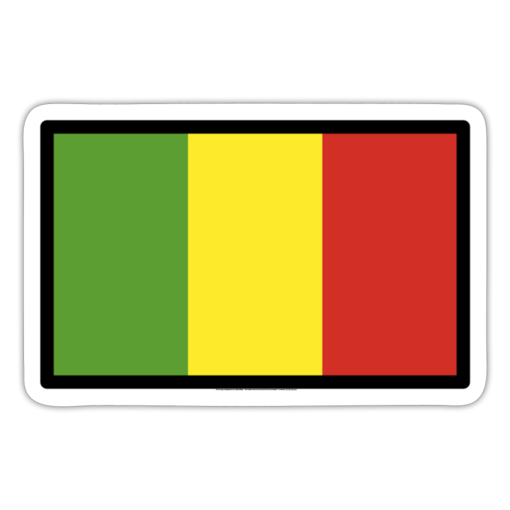 Flag: Mali Moji Sticker - Emoij.Express - white matte