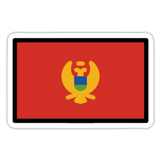 Flag: Montenegro Moji Sticker - Emoij.Express - white matte