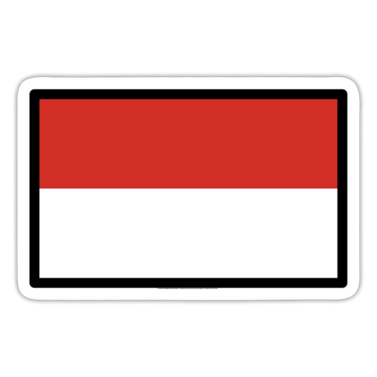 Flag: Monaco Moji Sticker - Emoij.Express - white matte