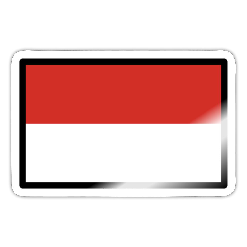 Flag: Monaco Moji Sticker - Emoij.Express - white glossy