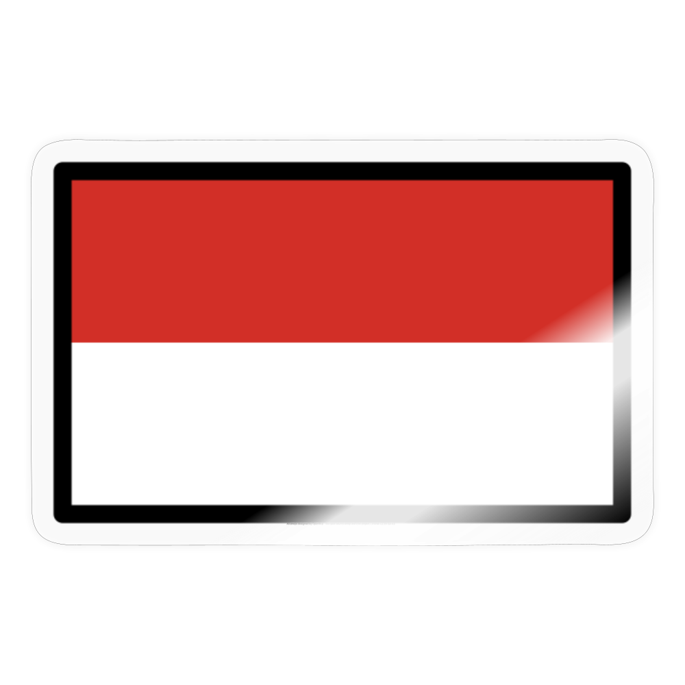 Flag: Monaco Moji Sticker - Emoij.Express - transparent glossy