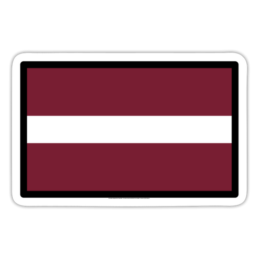 Flag: Latvia Moji Sticker - Emoji.Express - white matte