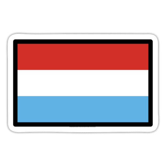 Flag: Luxembourg Moji Sticker - Emoji.Express - white matte