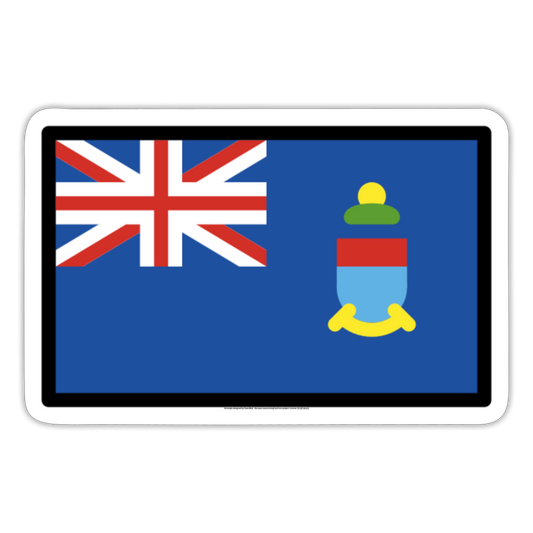 Flag: Cayman Islands Moji Sticker - Emoji.Express - white matte