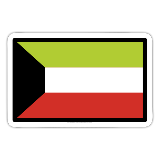 Flag: Kuwait Islands Moji Sticker - Emoji.Express - white matte