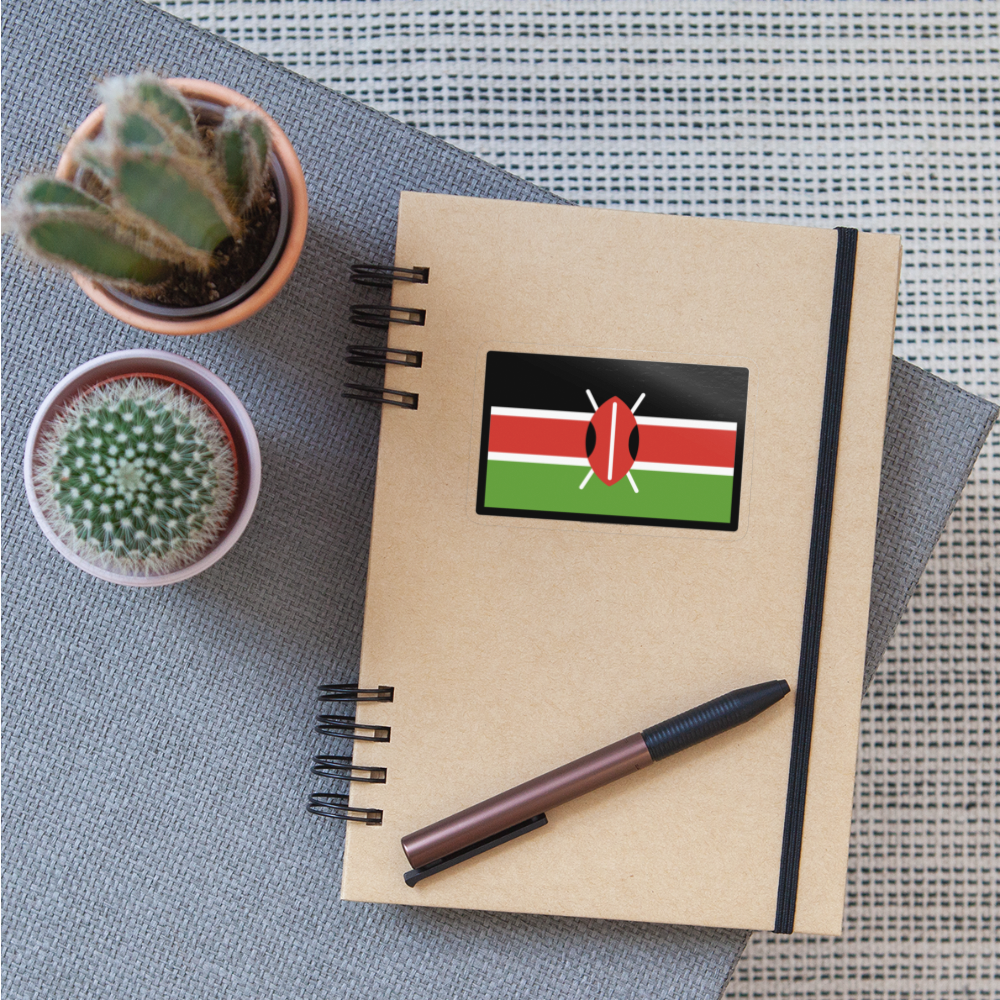 Flag: Kenya Moji Sticker - Emoji.Express - transparent glossy