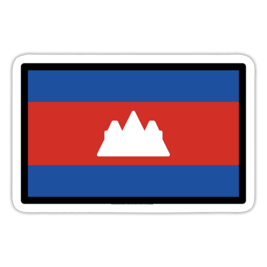 Flag: Cambodia Islands Moji Sticker - Emoji.Express - white matte