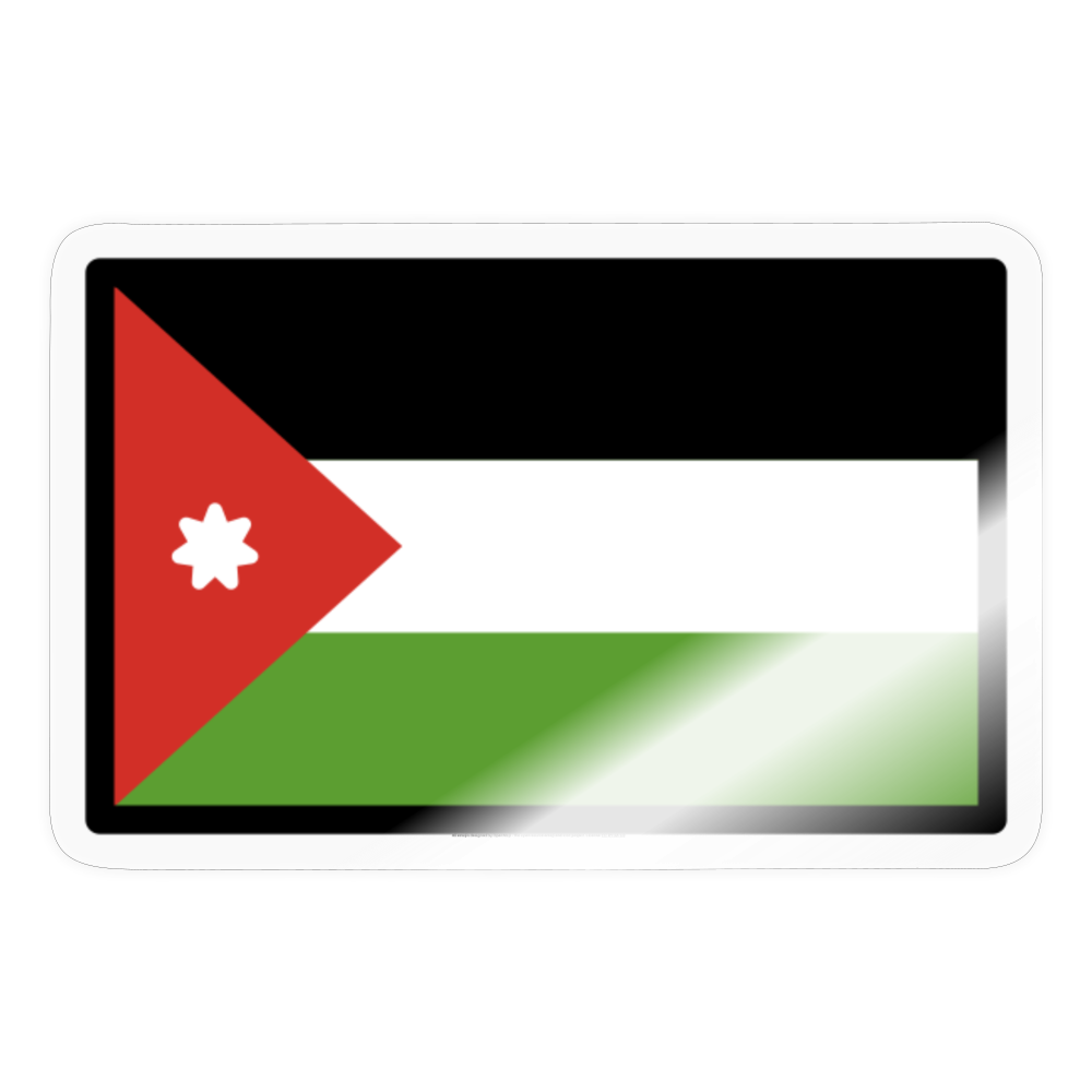 Flag: Jordan Moji Sticker - Emoji.Express - transparent glossy