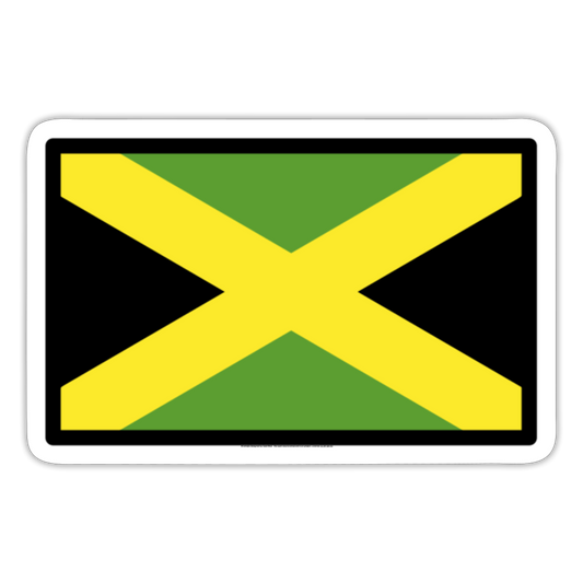 Flag: Jamaica Moji Sticker - Emoji.Express - white matte