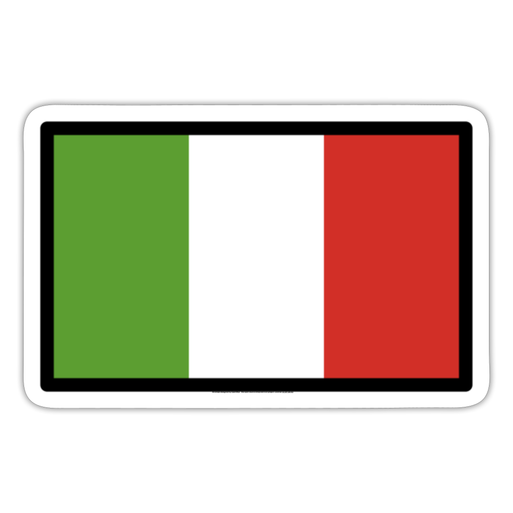 Flag: Italy Moji Sticker - Emoji.Express - white matte