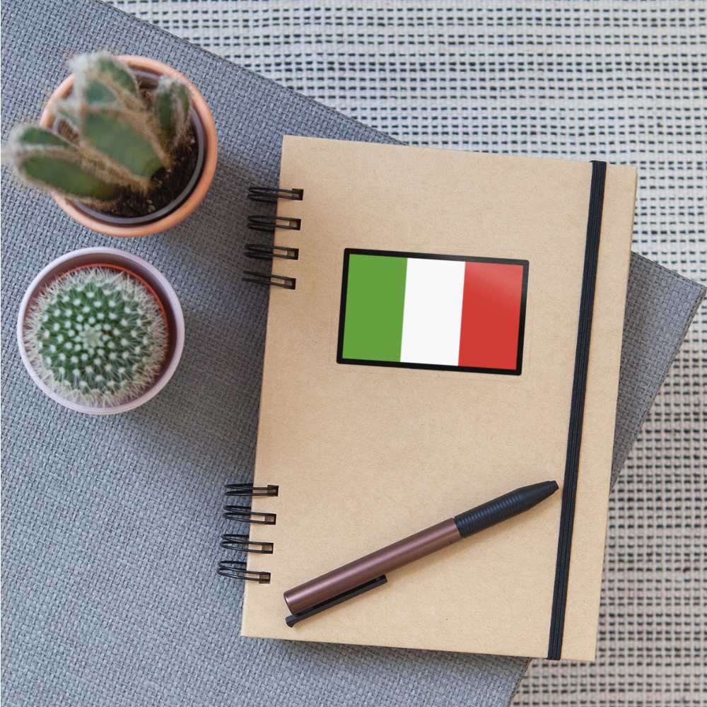 Flag: Italy Moji Sticker - Emoji.Express - transparent glossy