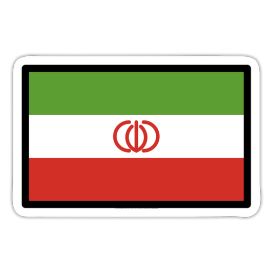 Flag: Iran Moji Sticker - Emoji.Express - white matte