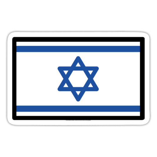 Flag: Israel Moji Sticker - Emoji.Express - white matte