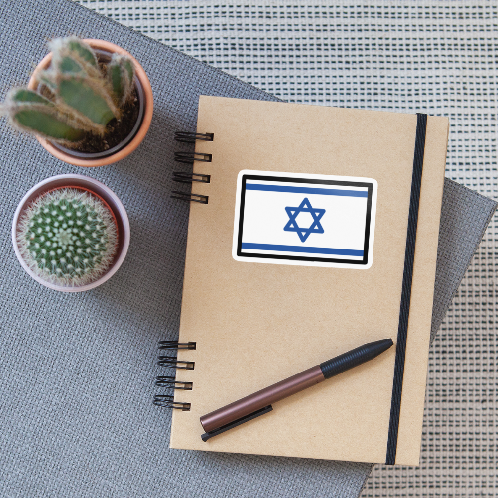 Flag: Israel Moji Sticker - Emoji.Express - white glossy