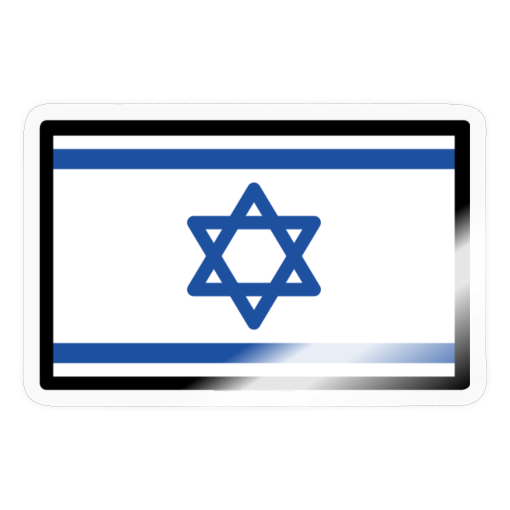 Flag: Israel Moji Sticker - Emoji.Express - transparent glossy