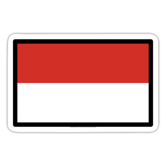 Flag: Indonesia Moji Sticker - Emoji.Express - white matte
