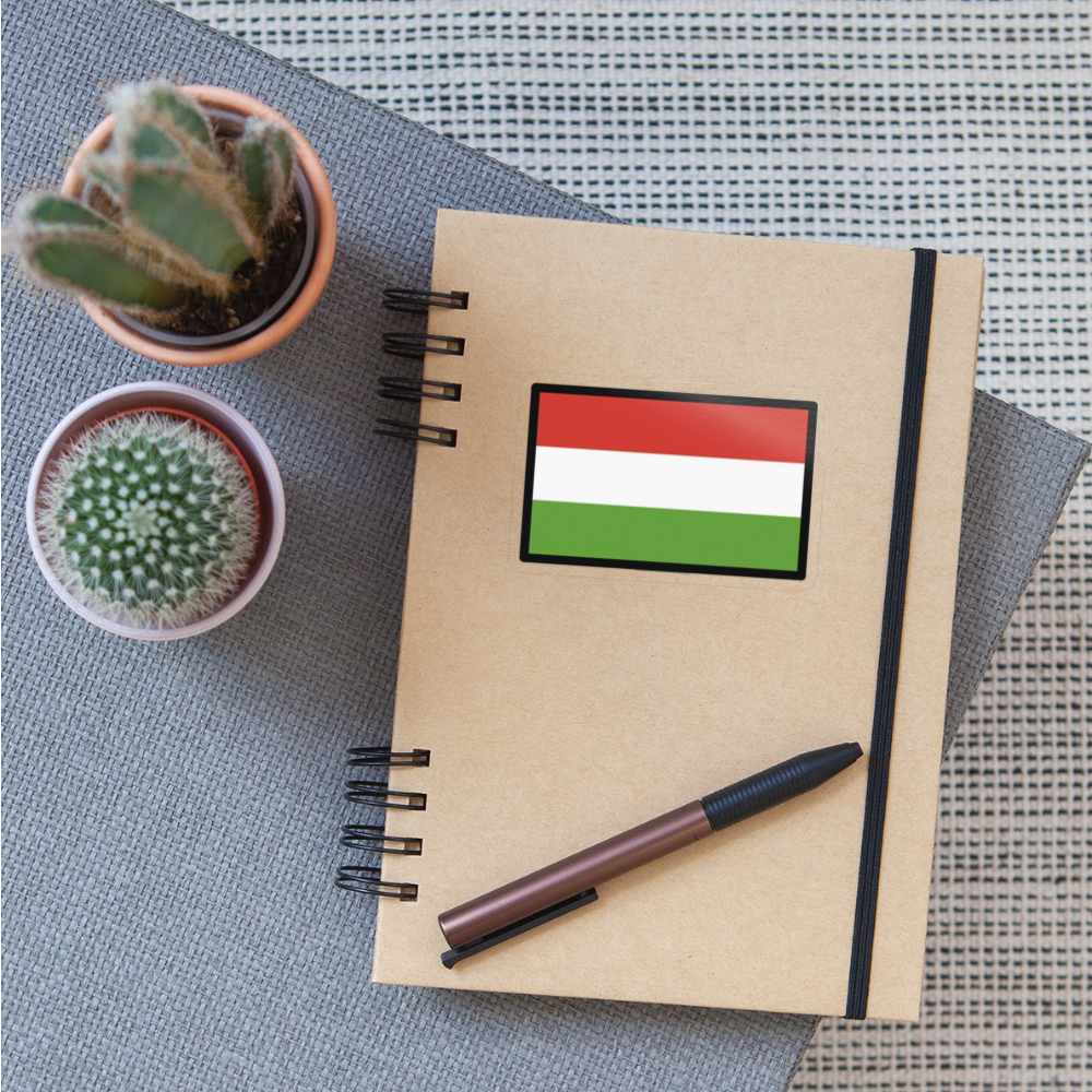 Flag: Hungary Moji Sticker - Emoji.Express - transparent glossy